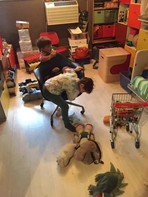 Keeping their room tidy demands eternal vigilance.
