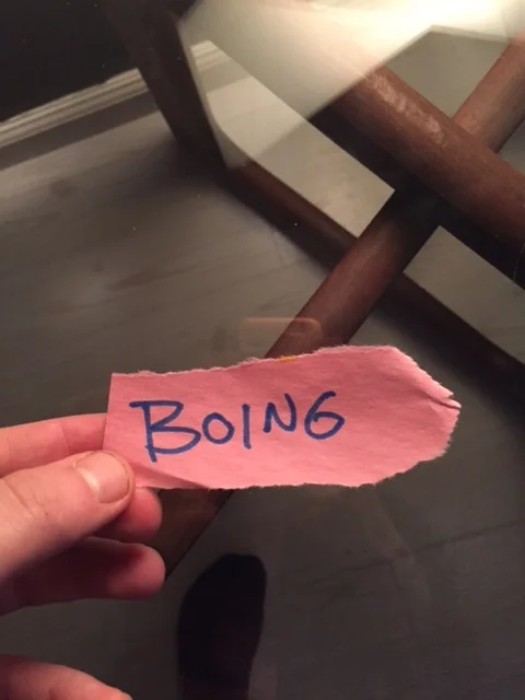 Always a tricky word for me, because if I look at it too long it seems like it should rhyme with "doing". Actually, more of a vice versa situation (where "doing" starts looking like it sounds like a spring activating), but still.