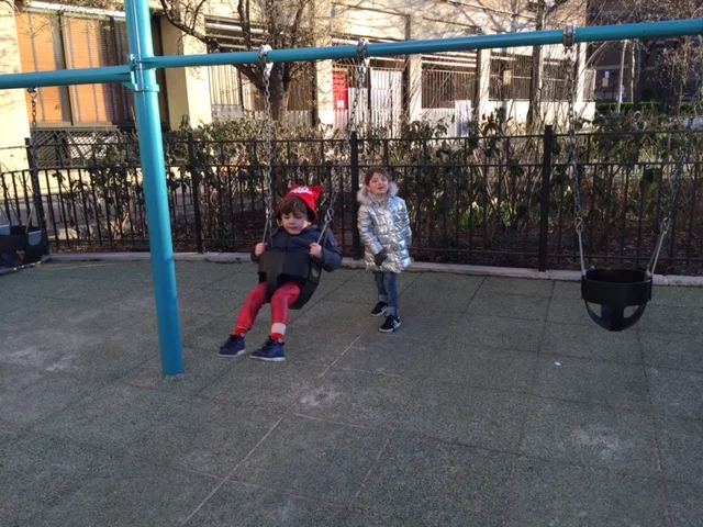 Pretty nice green room this playground has!