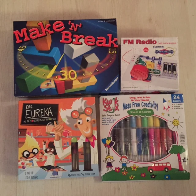 Thanks to Chay Costello Sosin from the MoMA Design store for delivering these toys for our subjects to test! For that matter, thanks to Chay Costello Sosin for delivering these subjects to test these toys she also delivered. Happy Mother's Day early, Honey!