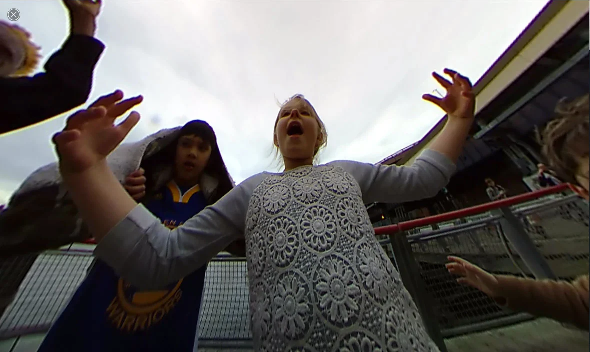 Basia roaring like a dungeon dragon...
