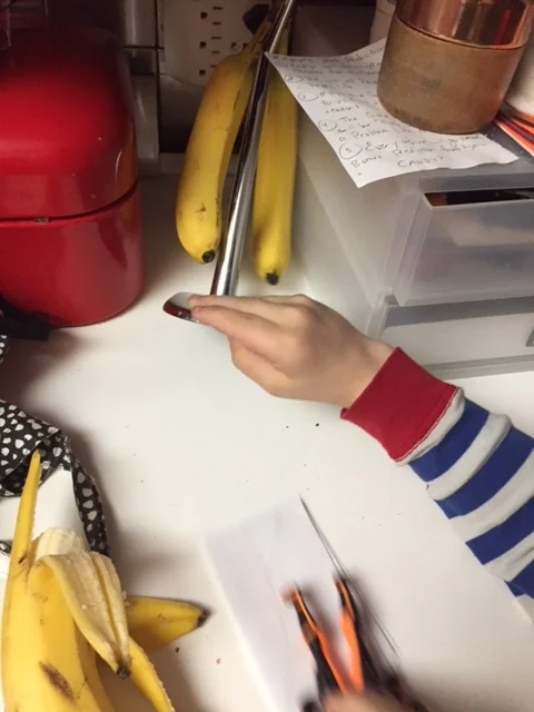 He eventually found the clue under the banana hanger
