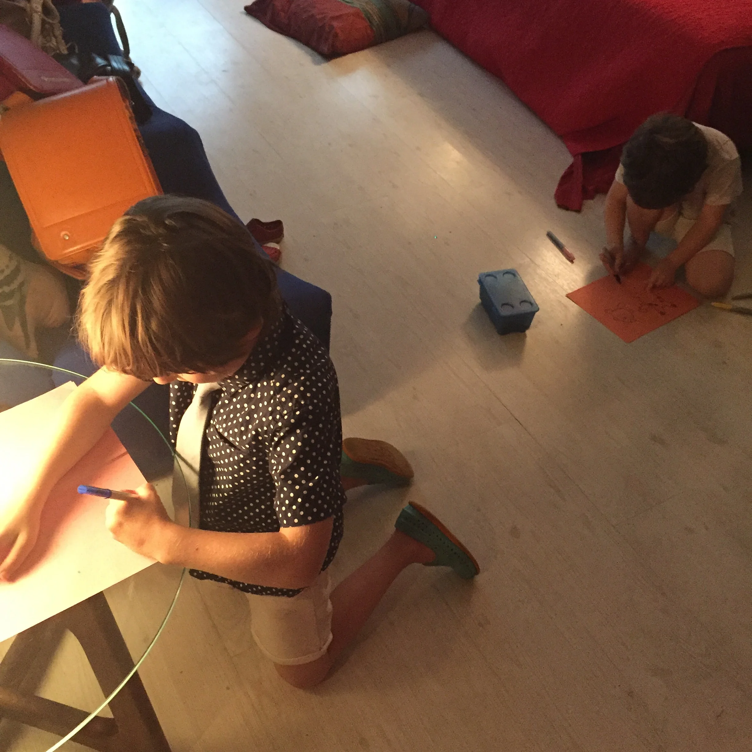 Zephyr was working on a comic while Lyric was drawing his own Pokèmon