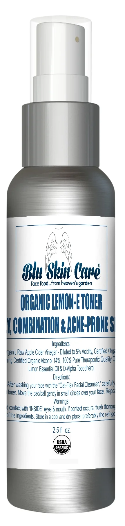 USDA CERTIFIED ORGANIC LEMON-E-TONER (OILY, COMBINATION & ACNE PRONE SKIN)