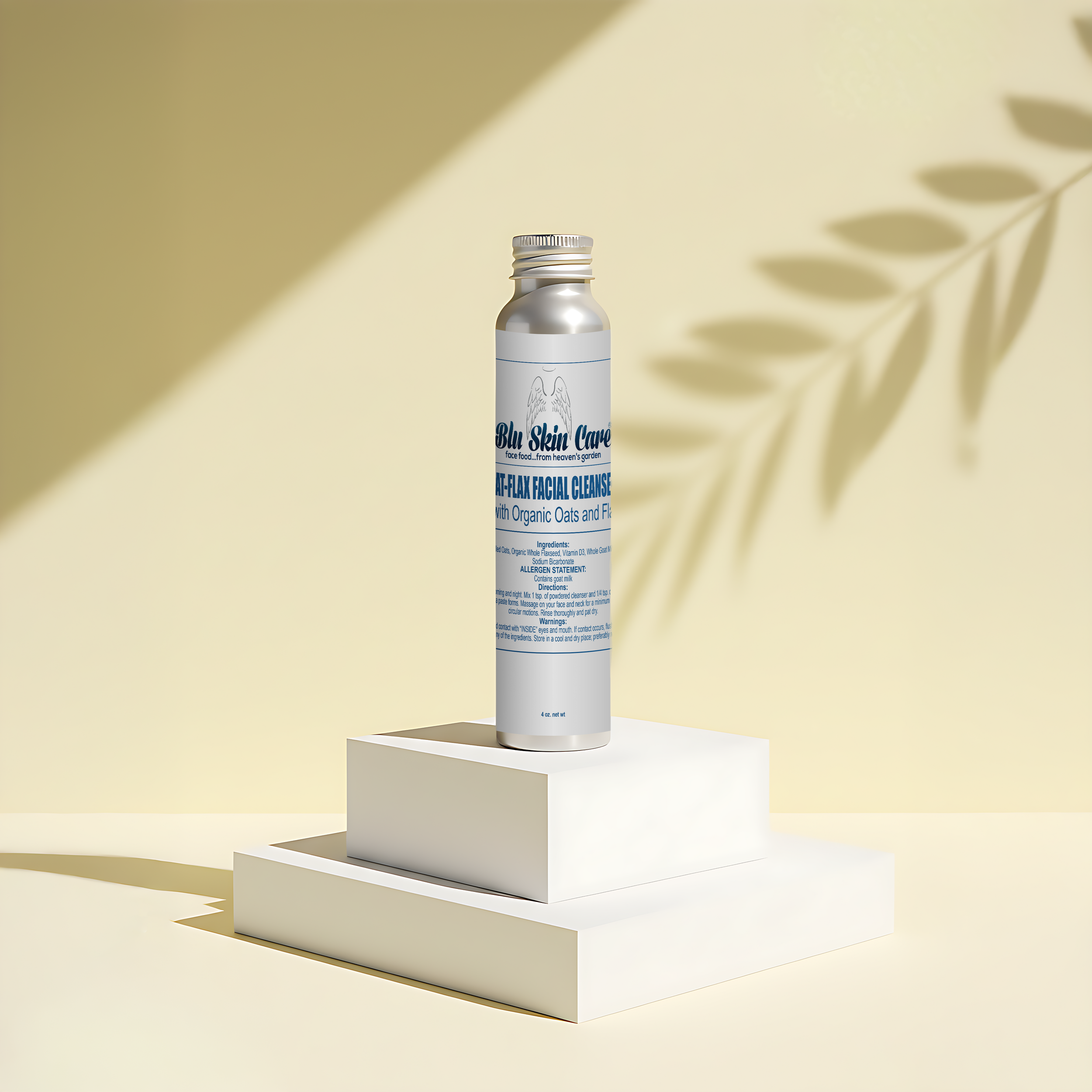 USDA CERTIFIED ORGANIC "Oat-Flax Facial Cleanser"