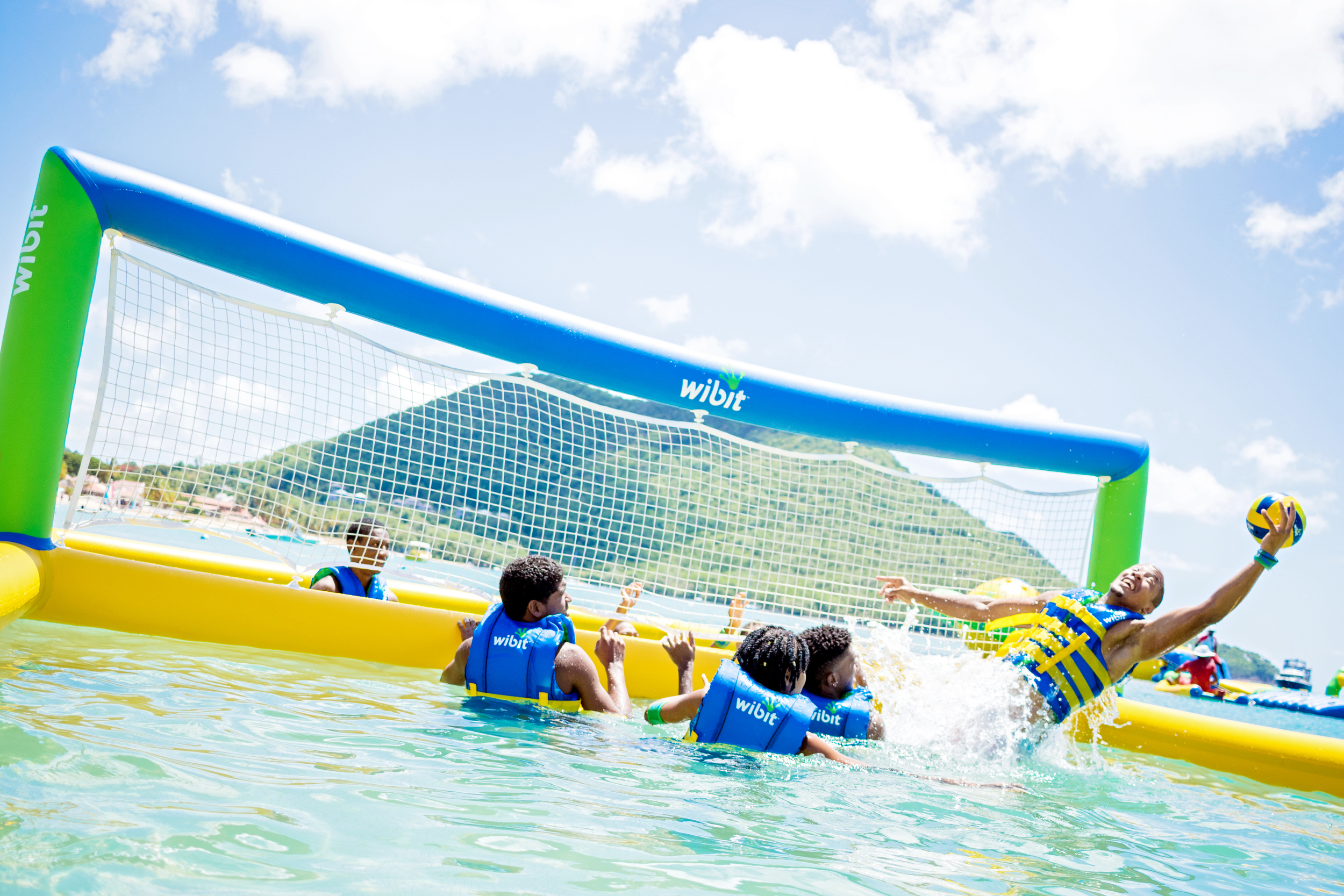 Volleyball Splash Island Water Park St. Lucia