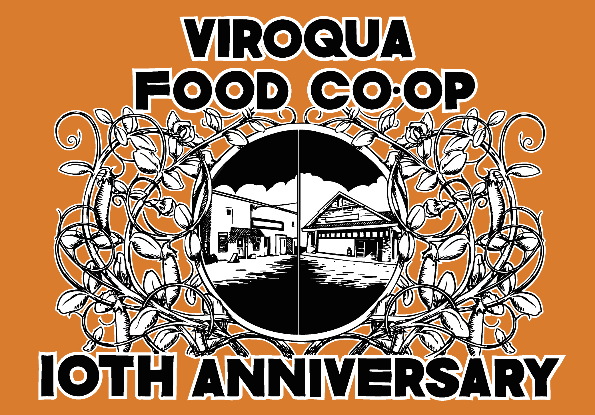 Viroqua Food Co-op 10th Anniversary shirt