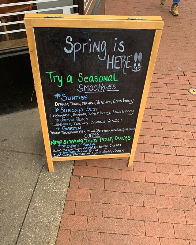 There is more at #CapHillBourbon for this beautiful spring season... We are not just about the great coffee and the wonderful food.. we also love to see the smiling faces who come in pleased with just a simple sip. Stop on by for our sensational spec