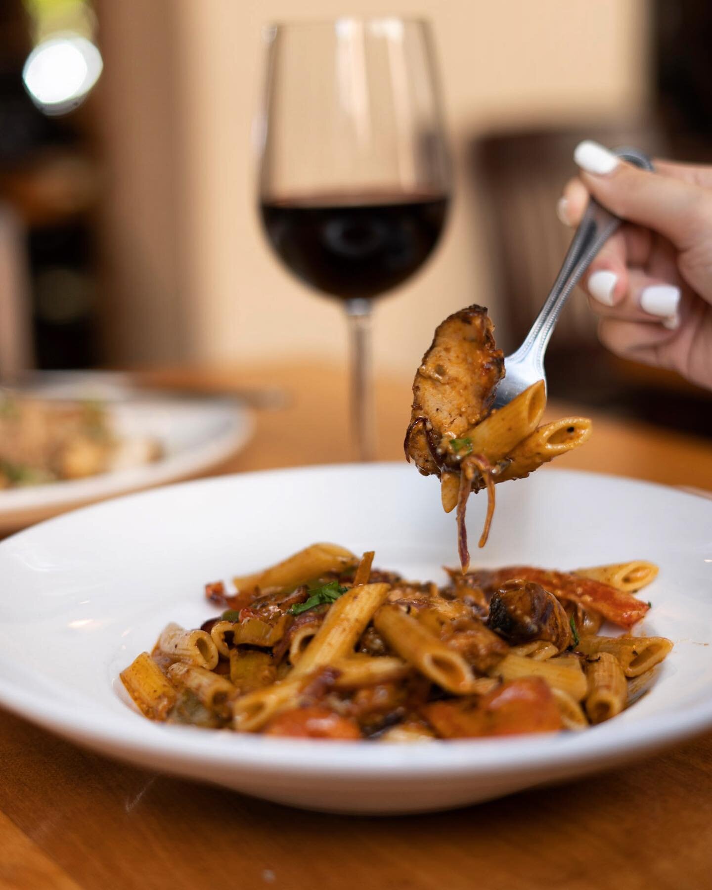 The Voodoo Penne 😍 a staple that has been on our menu for almost 30 years! Creamy and rich, with a hint of warming Cajun spice. What&rsquo;s your favorite dish on our menu? 

#mill #millave #tempe #italian #european #homemade #homemadepasta #wine #w