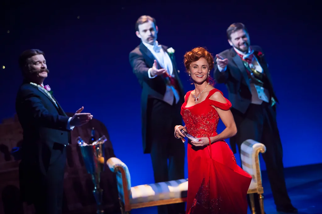 Beth Malone and company in Denver Center Theatre Company's 2014 revival of UNSINKABLE MOLLY BROWN. Production Photographer Jennifer Koskinen | Merritt Design Photo