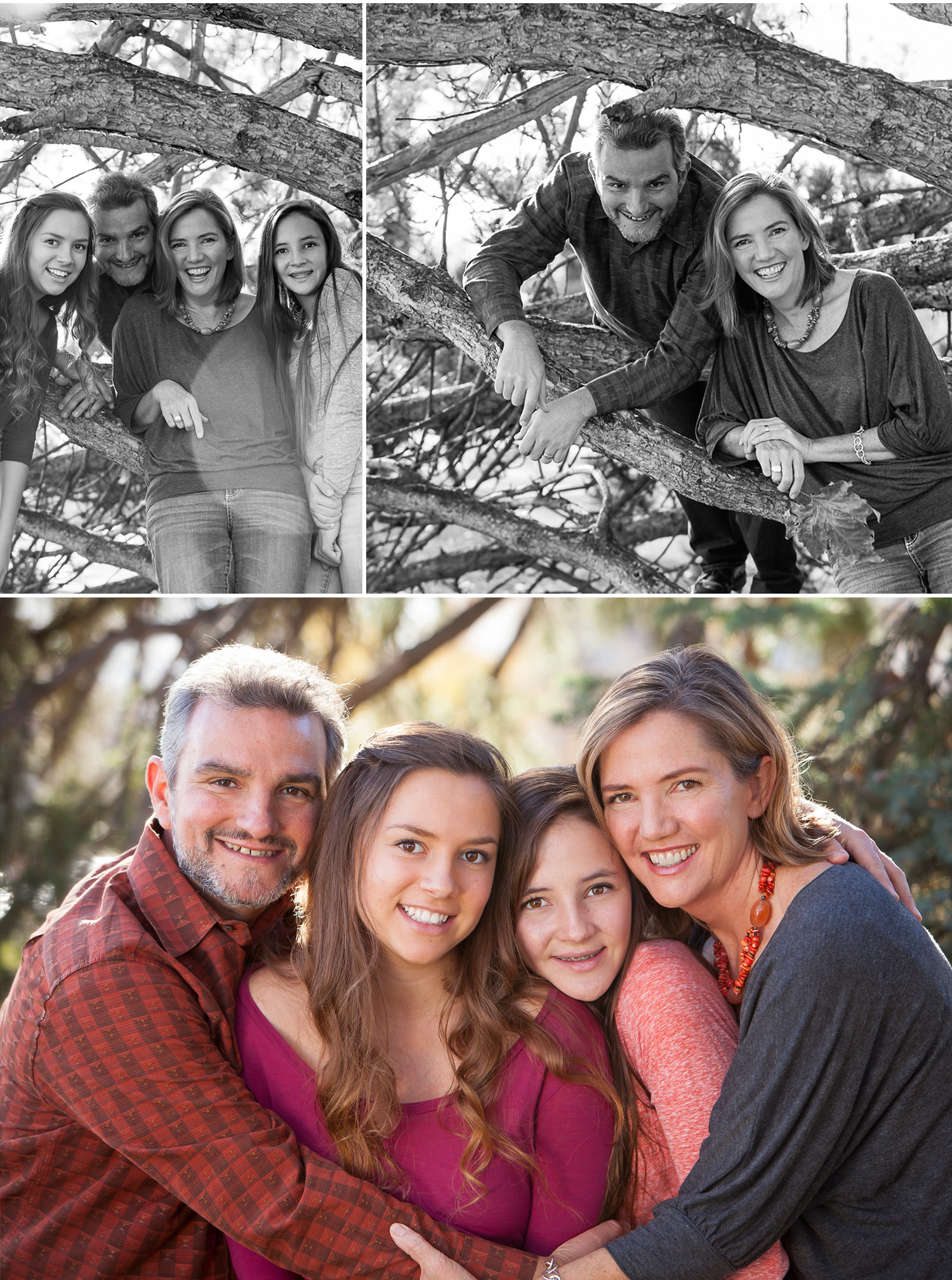 Relaxed, Natural Autumn Family Pictures, outside at Wash Park in Denver with photographer Jennifer Koskinen | Merritt Portrait Studio
