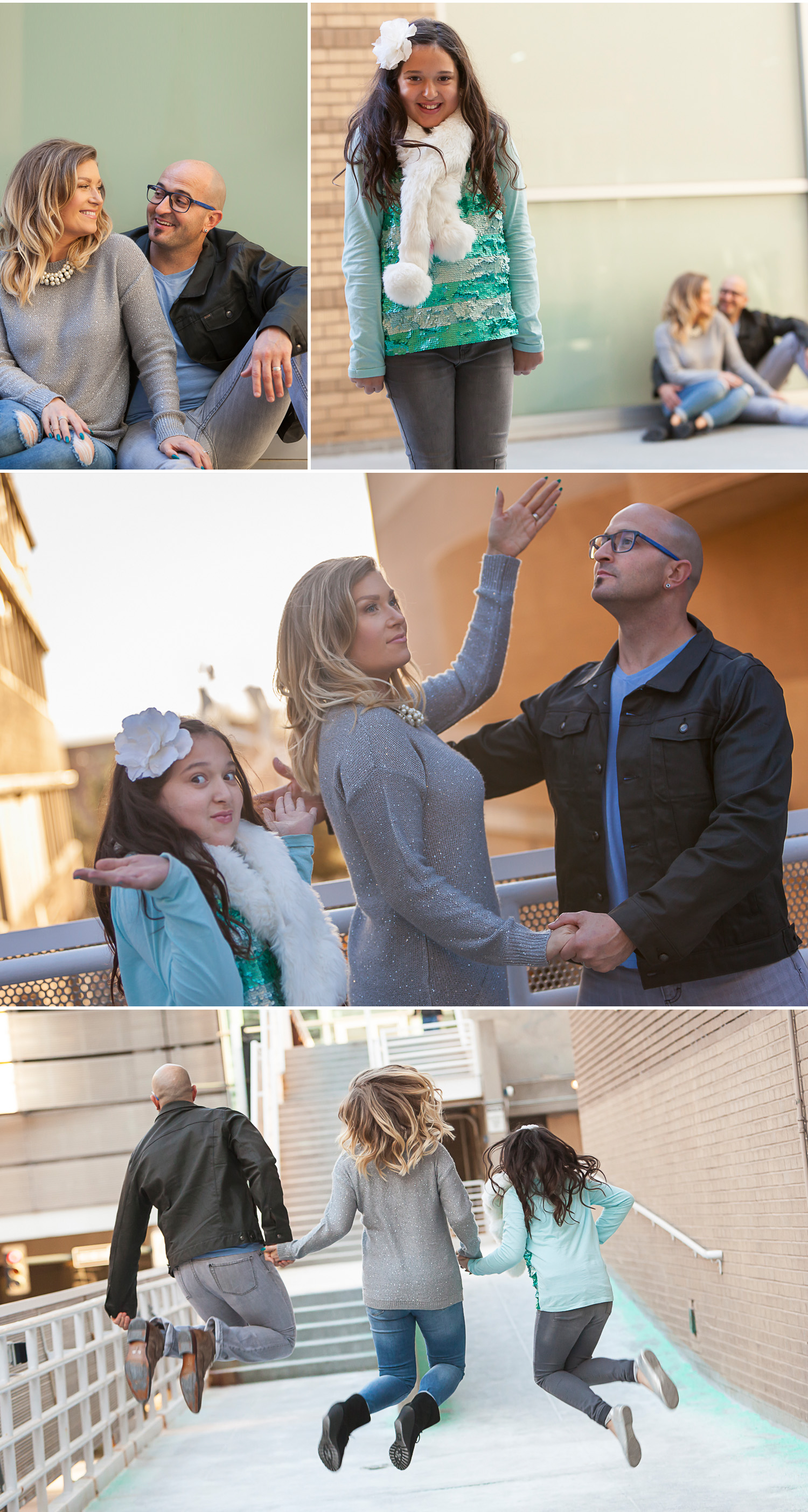 Light hearted and fun family pictures in Denver with photographer Jennifer Koskinen