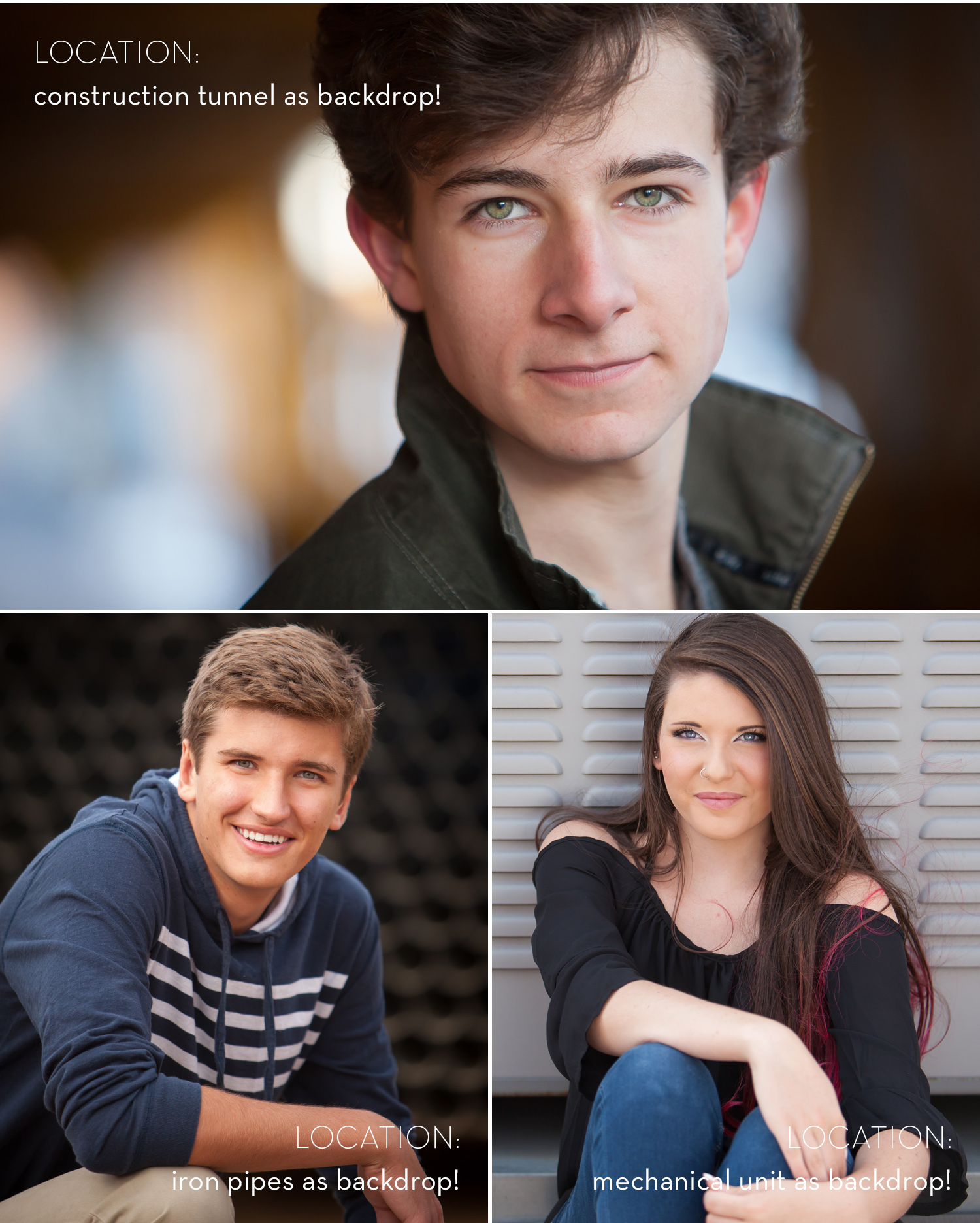 Examples of unexpected urban backdrops working well for headshots with photographer Jennifer Koskinen | Merritt Portrait Studio
