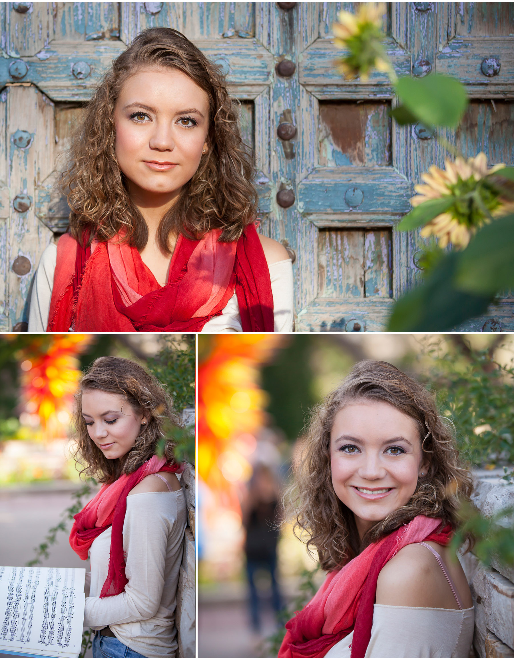 Senior Pictures at Denver Botanic Gardens with photographer Jennifer Koskinen