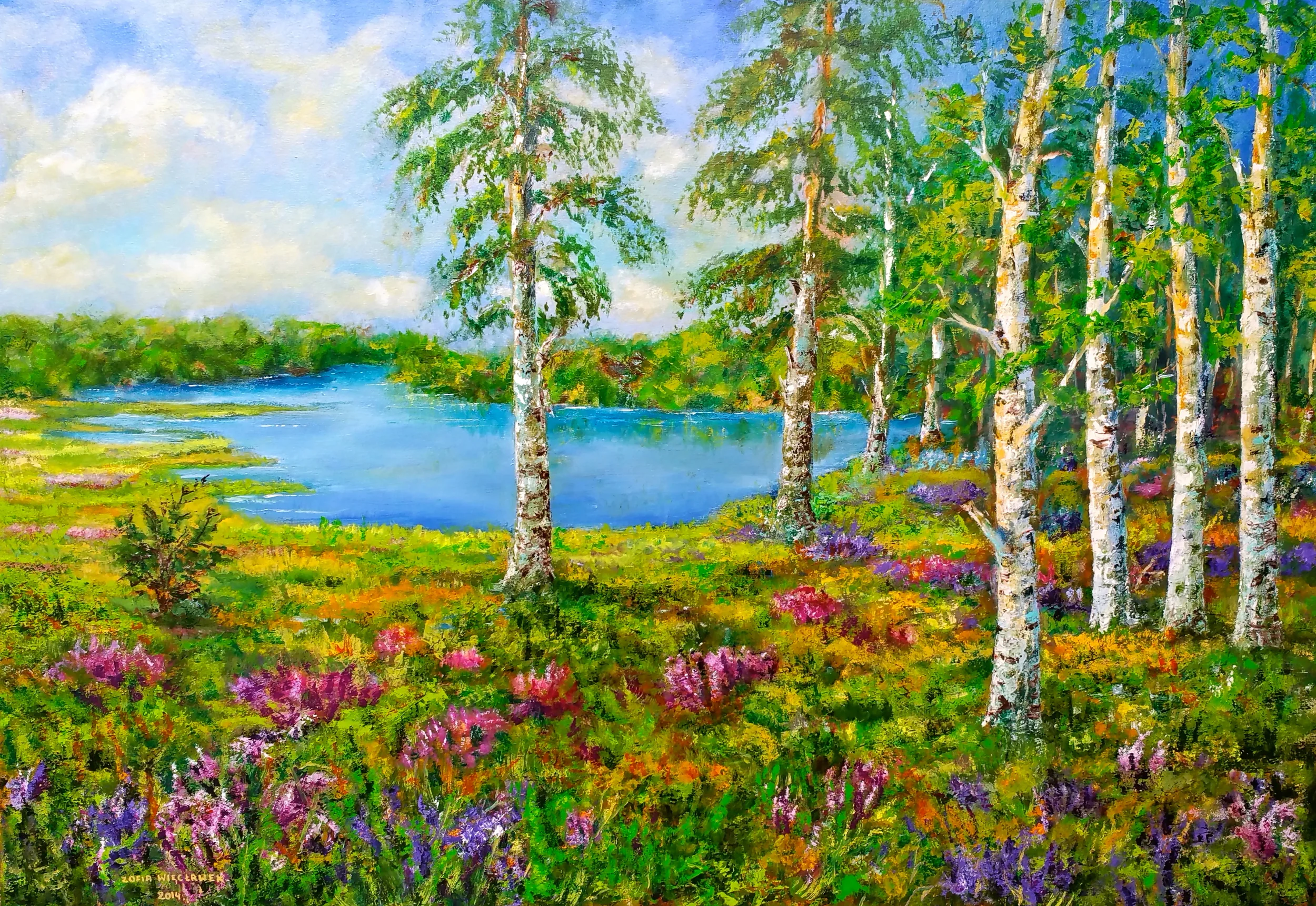 Birch forest