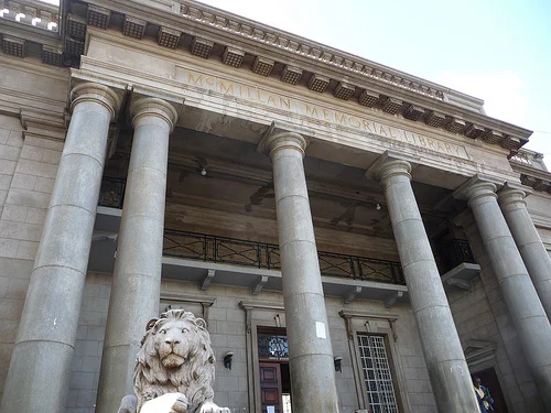 Ann could have been talking about the McMillan Library in Nairobi. Turns out it is currently closed for renovations. Perhaps there's a copy of Corporate High School inside?