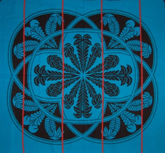 Basotho blanket commemorating the ostrich feathers