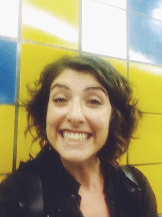 Me excited to ride the funicular. Public transportation is fun(icular)!
