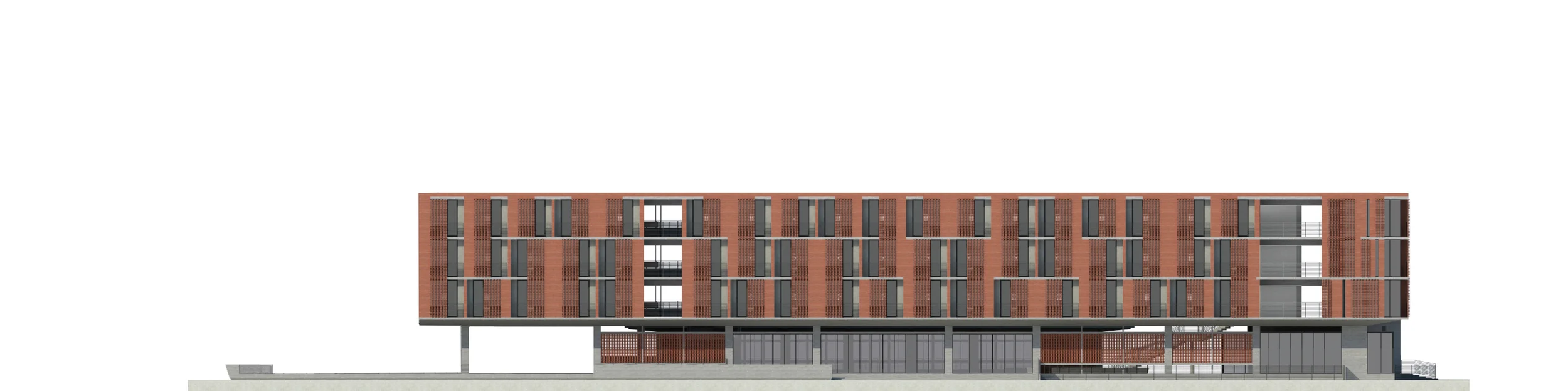 人文館南向立面圖