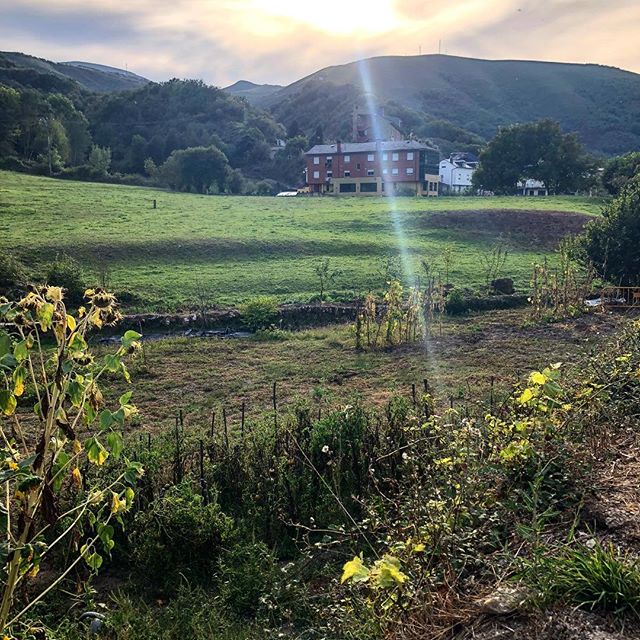 Day two of the #caminodesantiago in the books. We started with headlamps and 50 degrees walking for 2 hours under a heartbreakingly beautiful clear sky of stars and ended up in a most beautiful town on the outskirts of Galicia. Found time for beer an