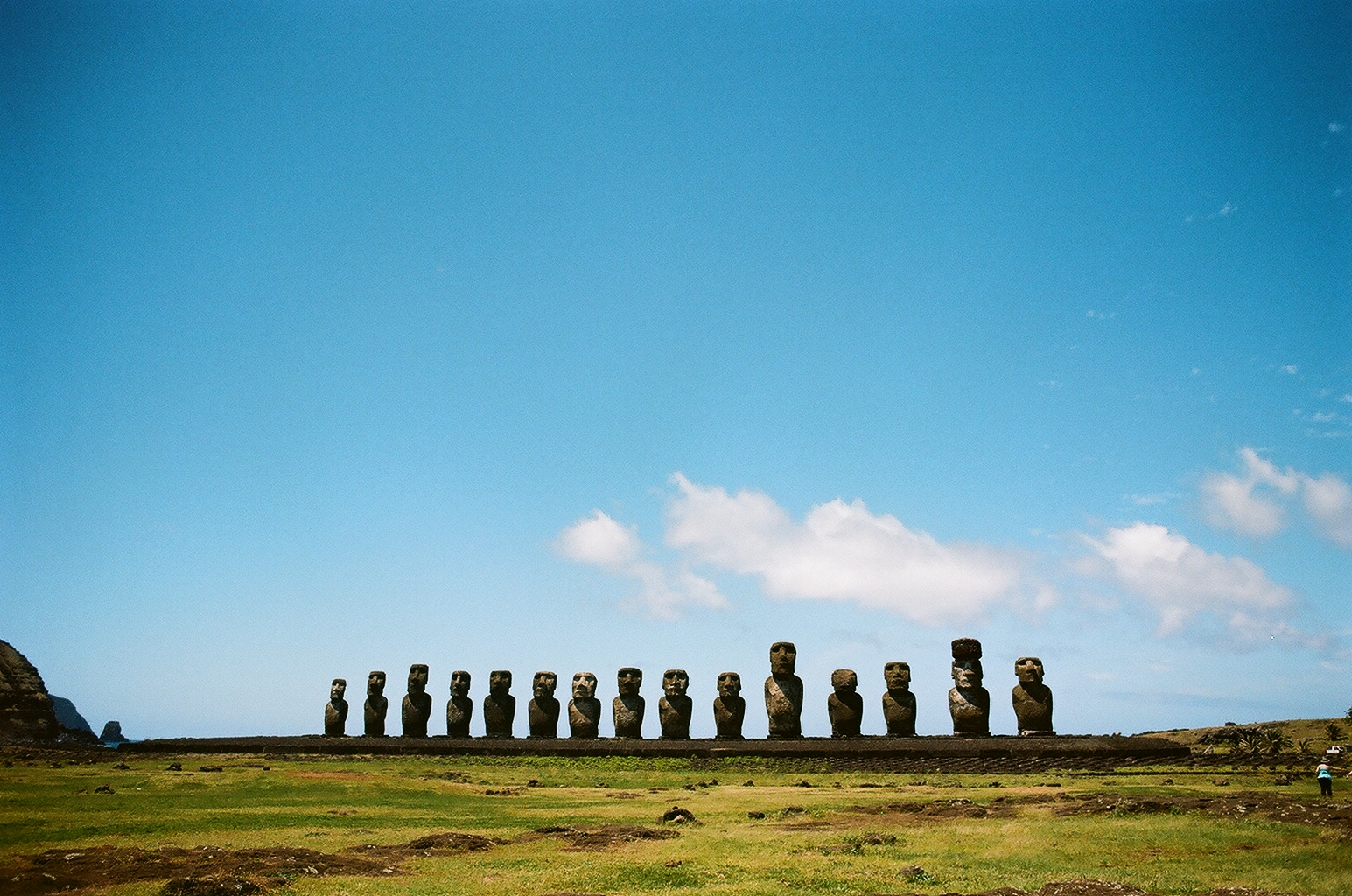Easter Island on Portra 160