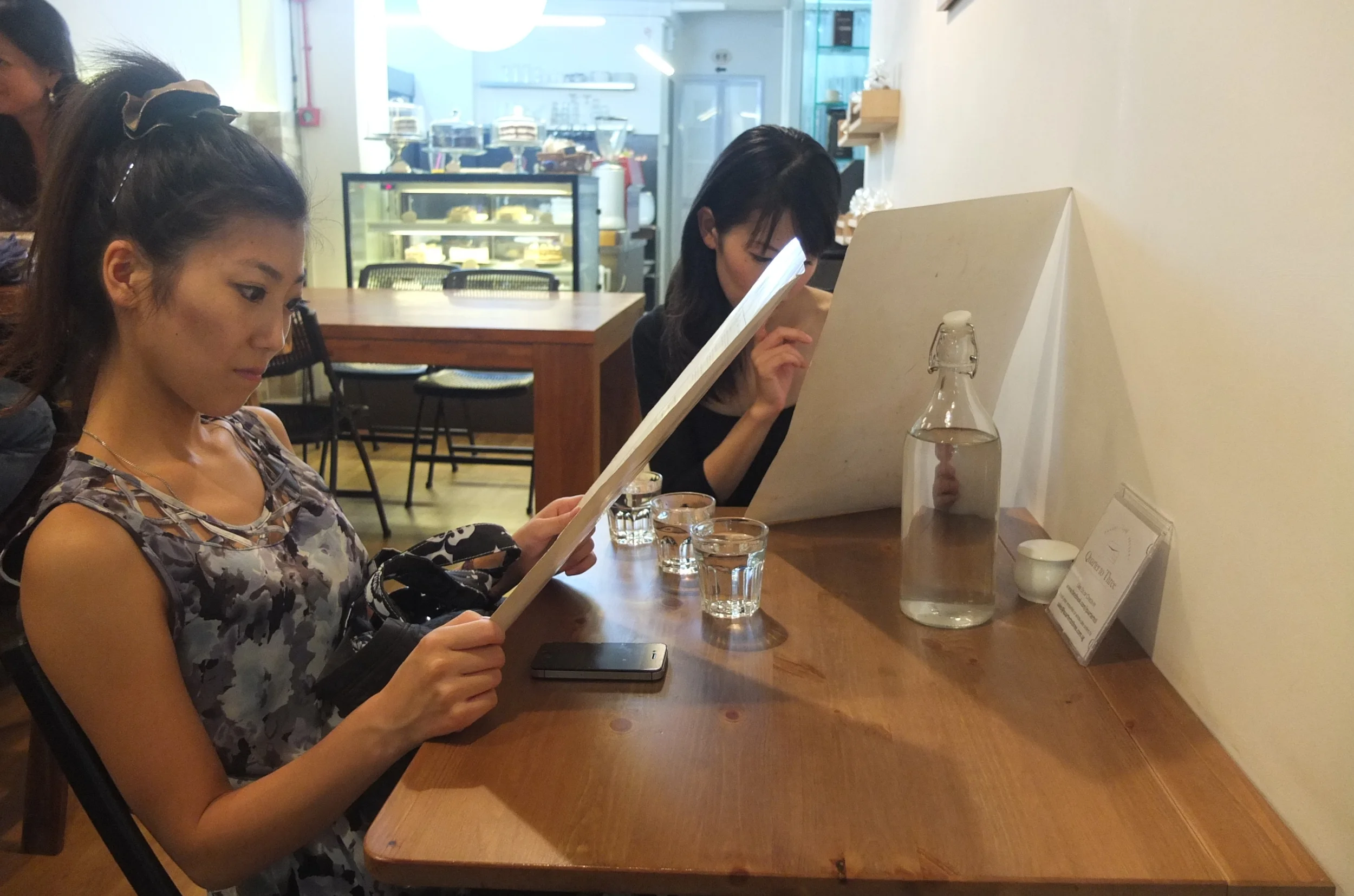  Eating out with some friends. 