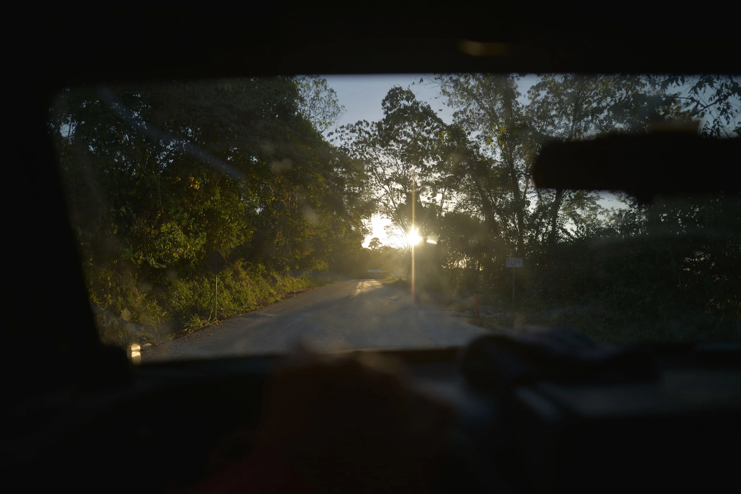 Driving in Mexico.