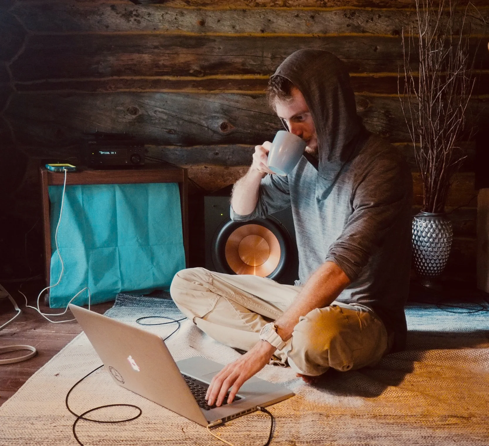 Making music in Atlin, British Colombia.