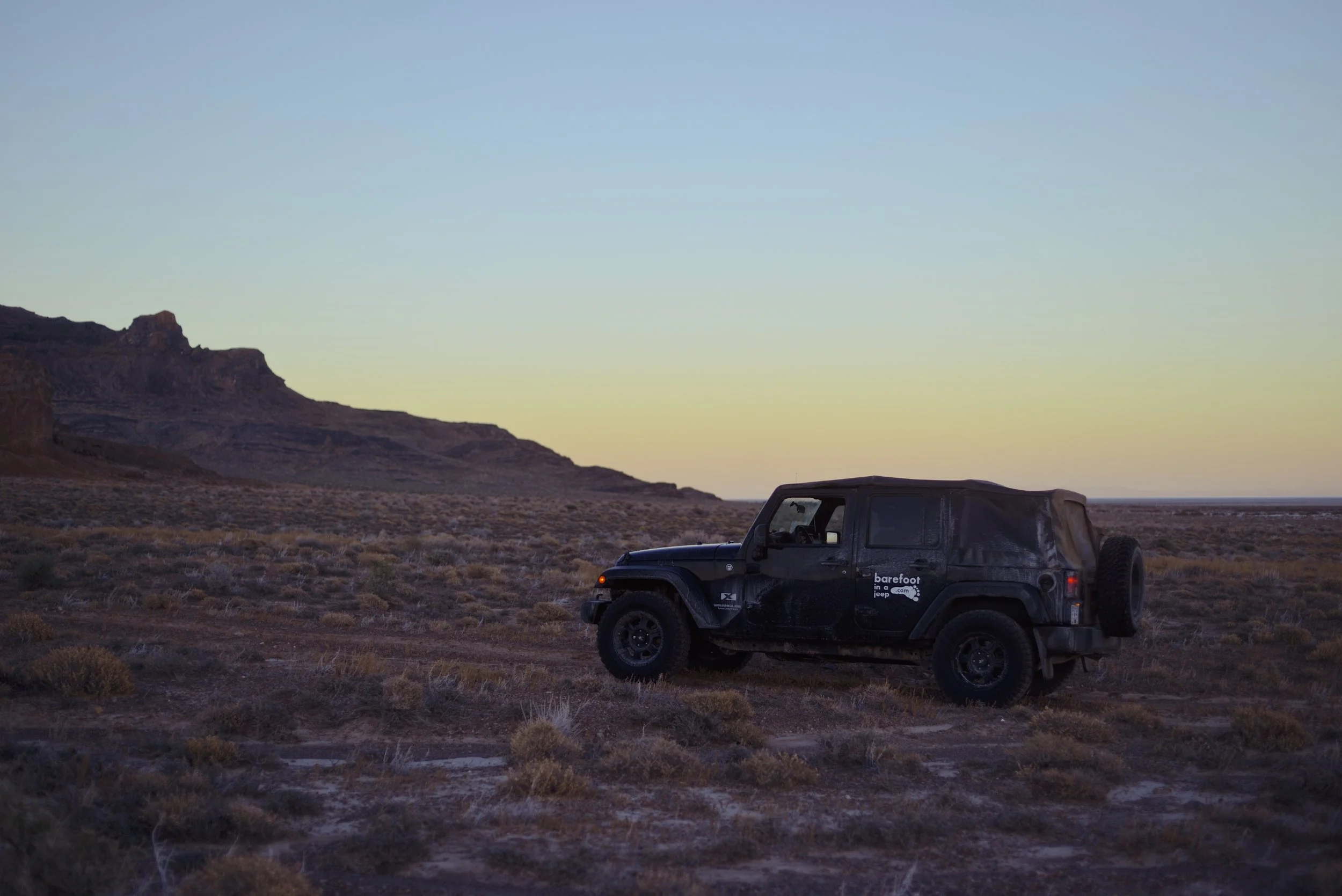 Nevada, USA. Finding a good campground for the night.