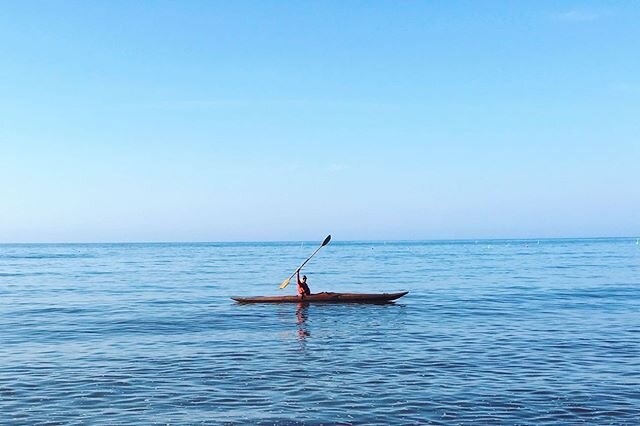 Me, sea kayaking. Hashtag, #seakayak #kayak #sea #opensea #overlandinglife
