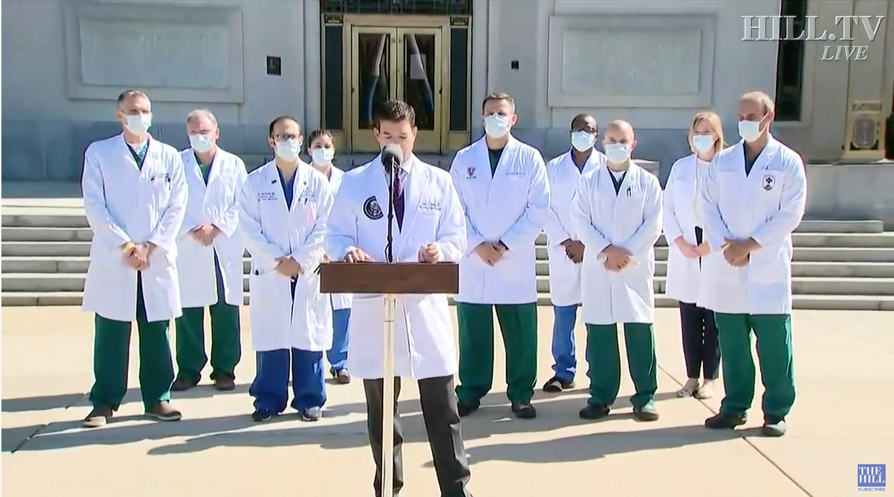 Weird press conference for Trump.