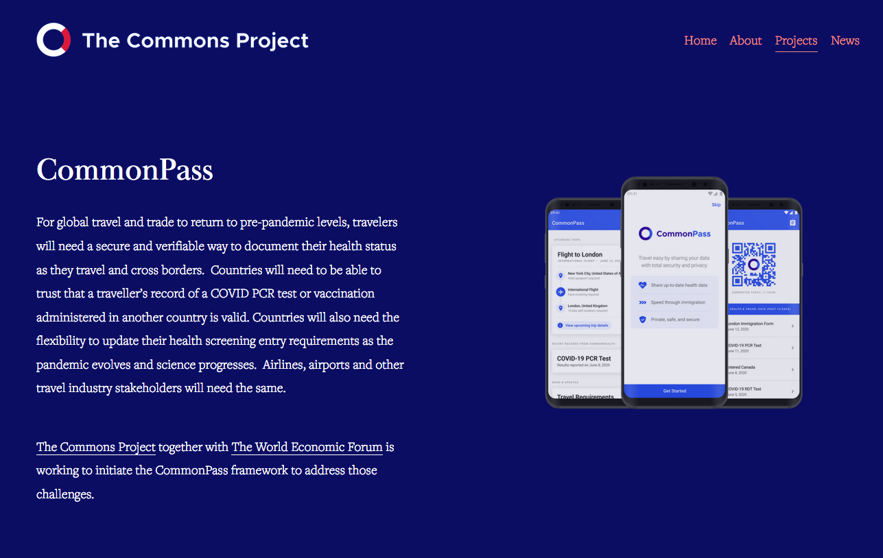 CommonPass and other non-sense