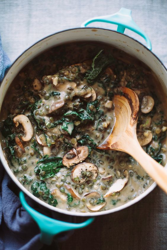 Creamy FRench Lentils with Spinach nd Mushrooms .jpg