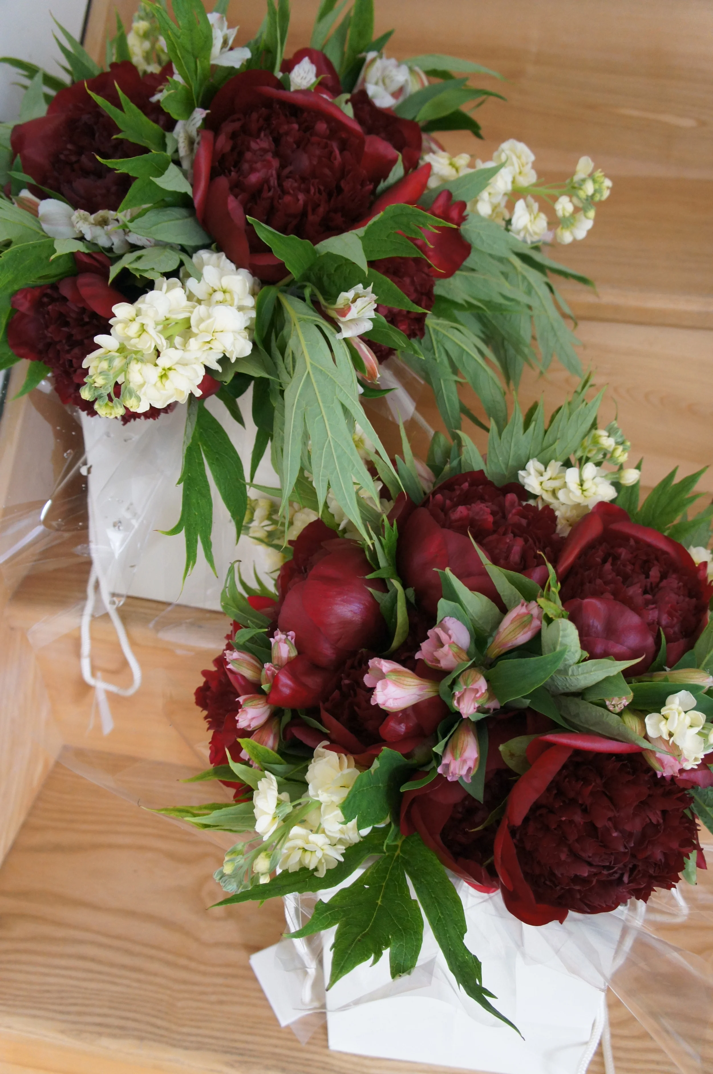 Red Charm bouquets