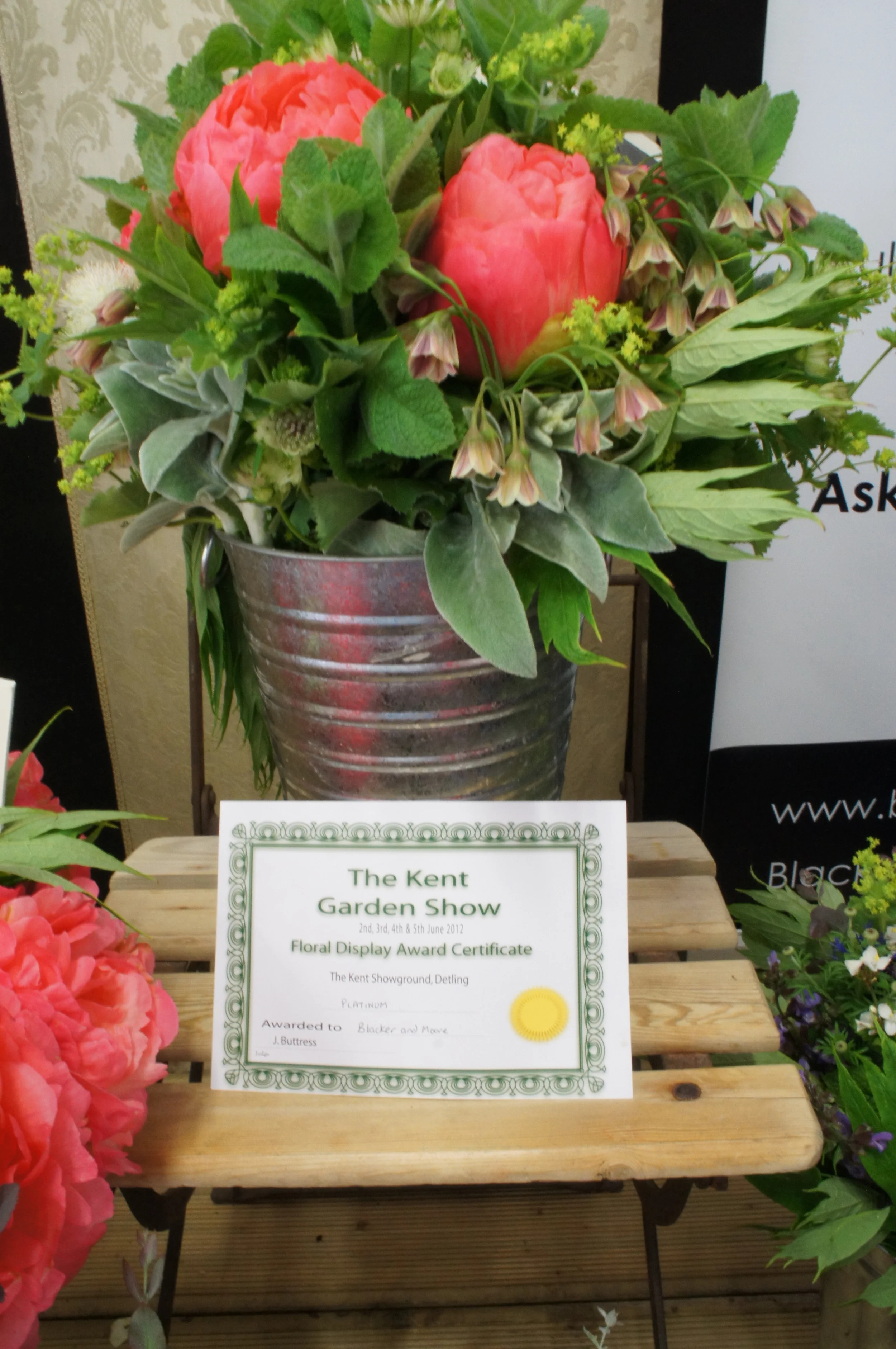 Winning Platinum at the Kent Garden Show