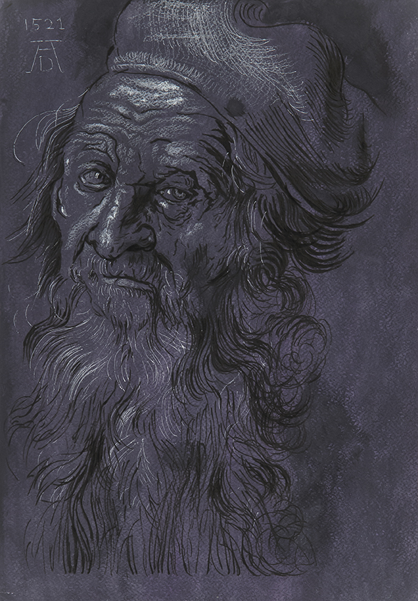 Head of a 93 Year Old Man (Master Copy After Albrecht Durer)
