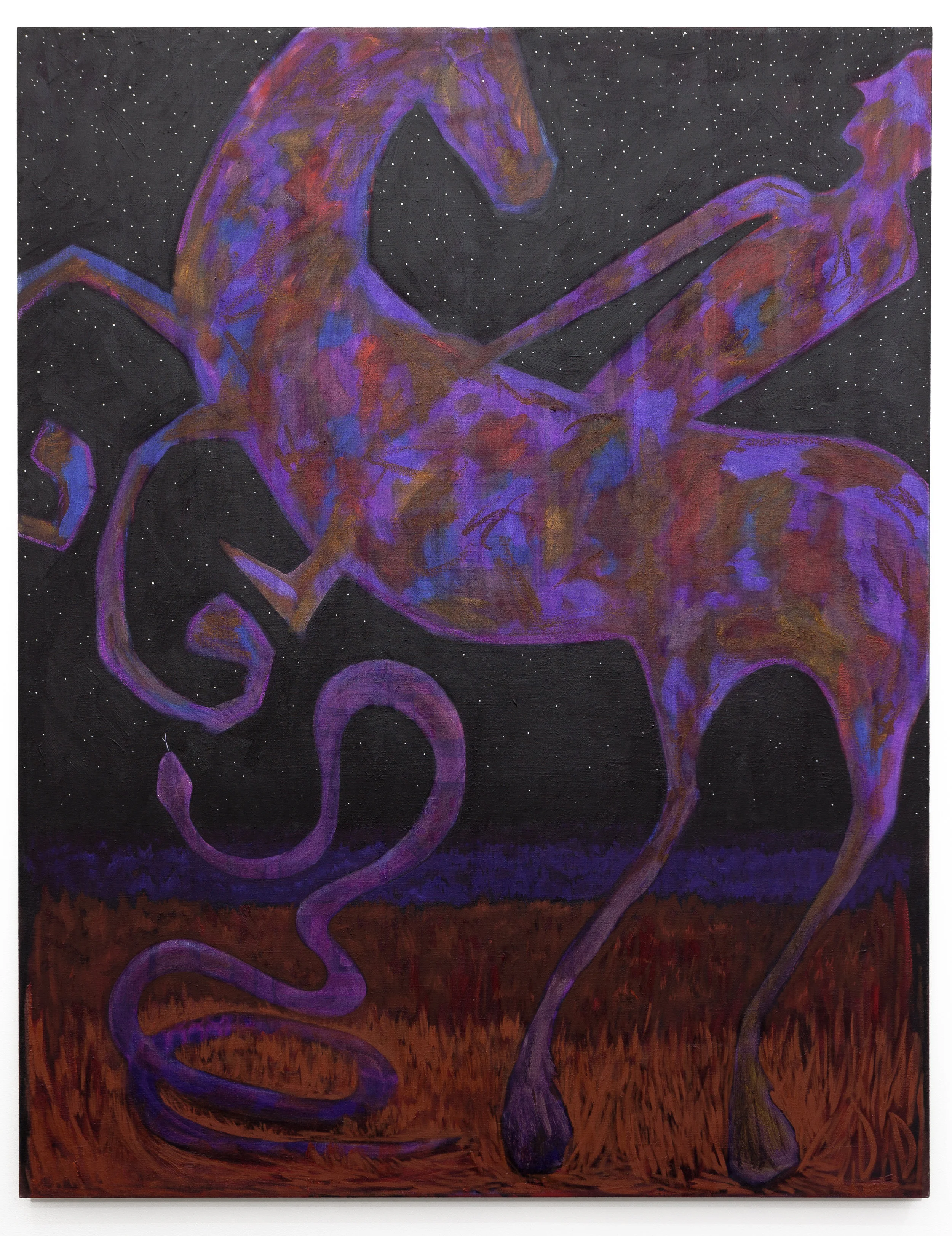 Snake on a Plain Oil on Flax 170 x 220 cm 2016
