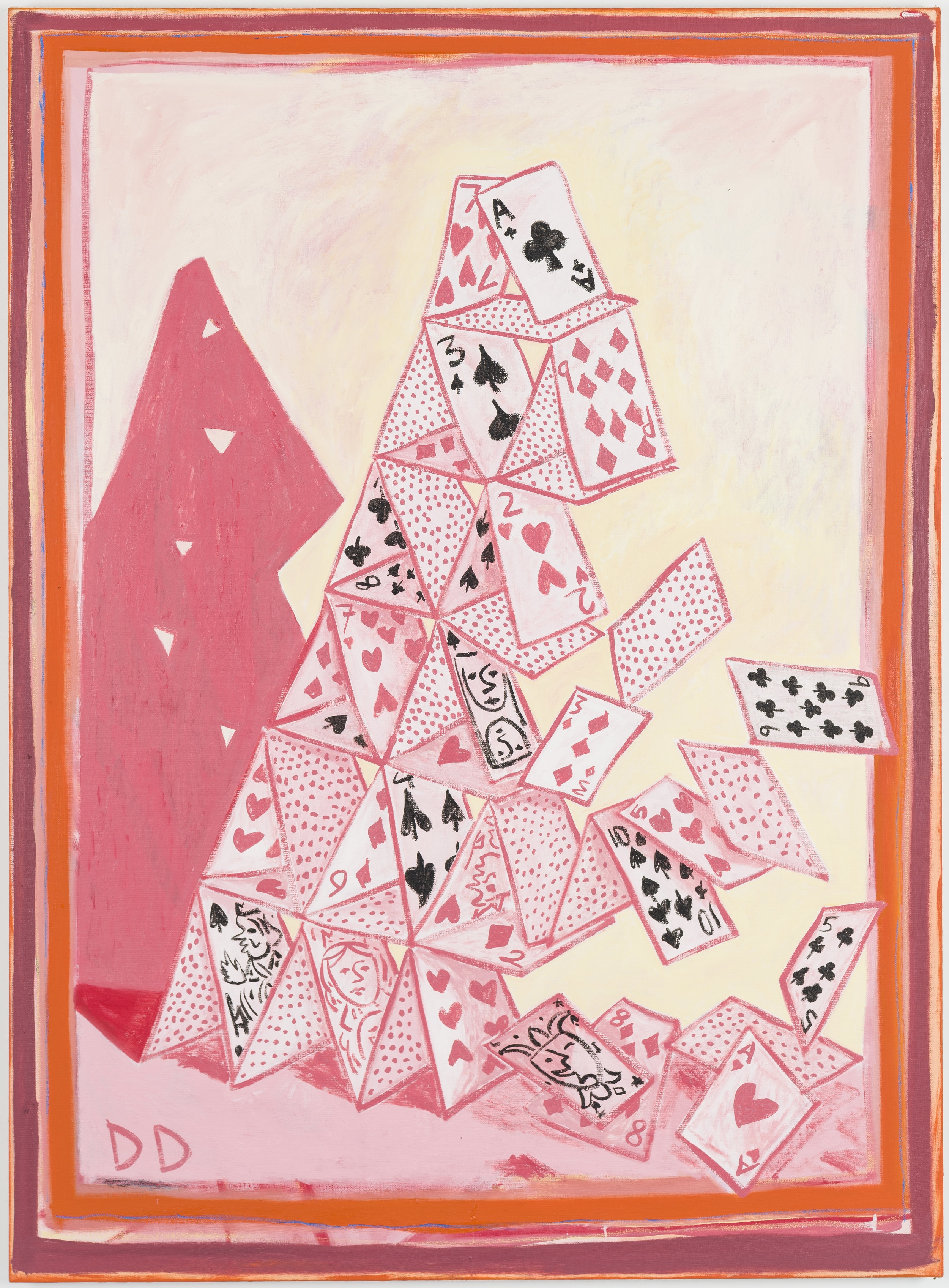    House of Cards  Oil on Flax  150 x 110 cm  2018 