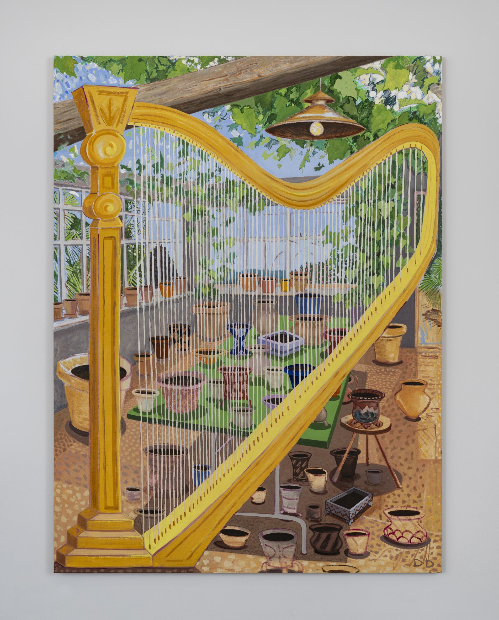   Understanding Intervals,  Oil on Flax, 200 × 150 cm, 2025 