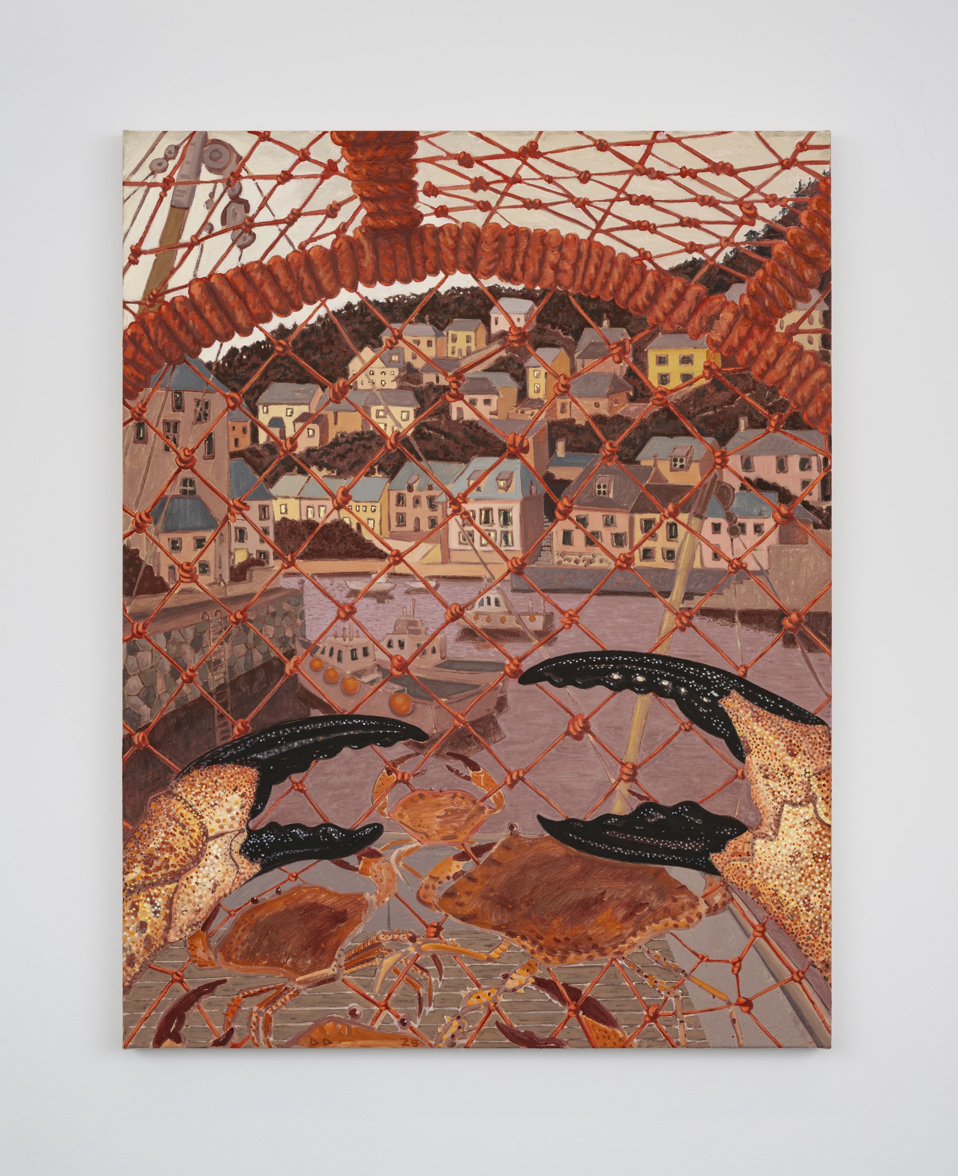   Ring the Bell,  Oil on Cotton, 110 × 85 cm, 2025 