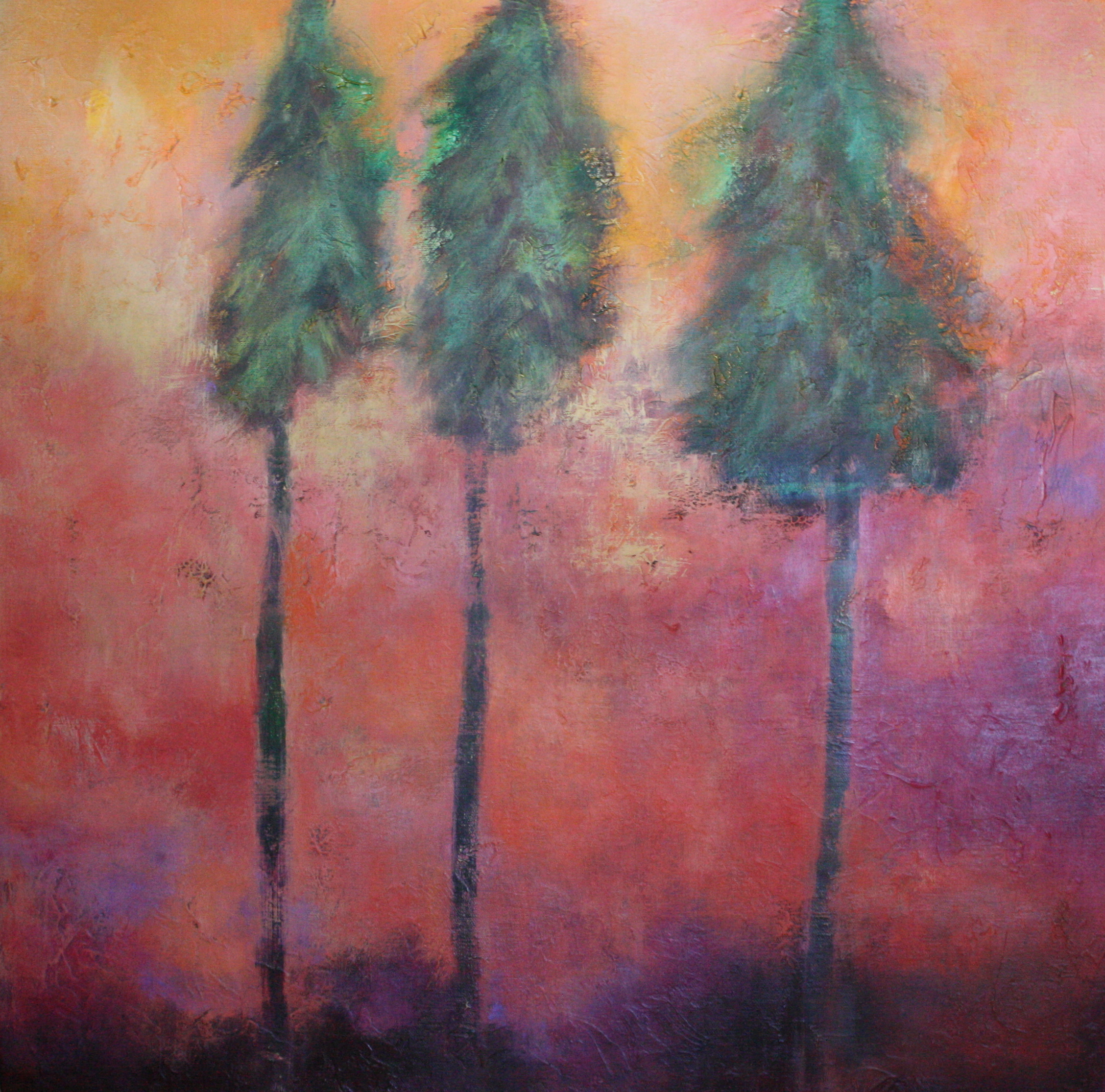 three trees   24 x 24