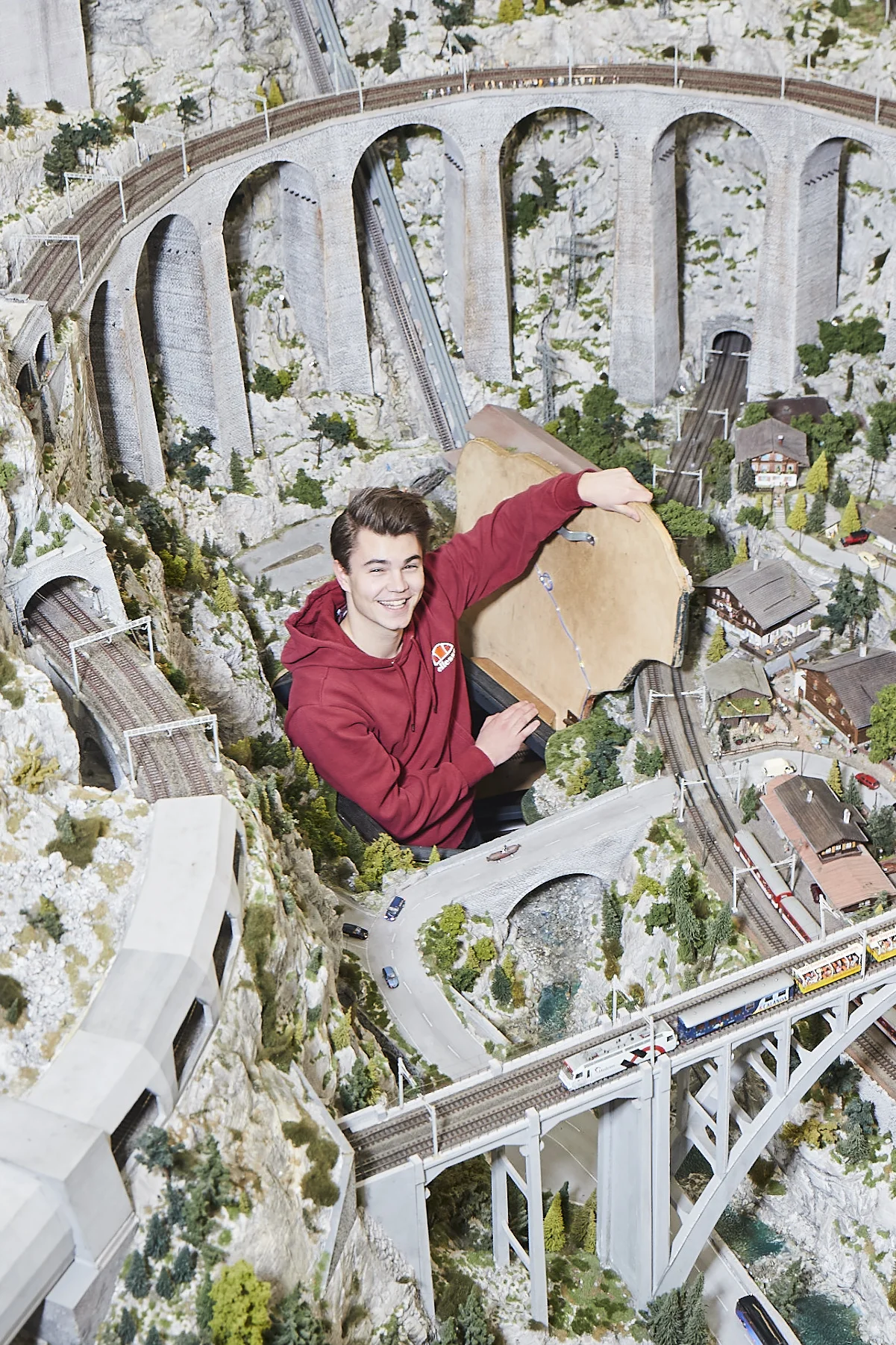 linus bruhn at miniaturwunderland