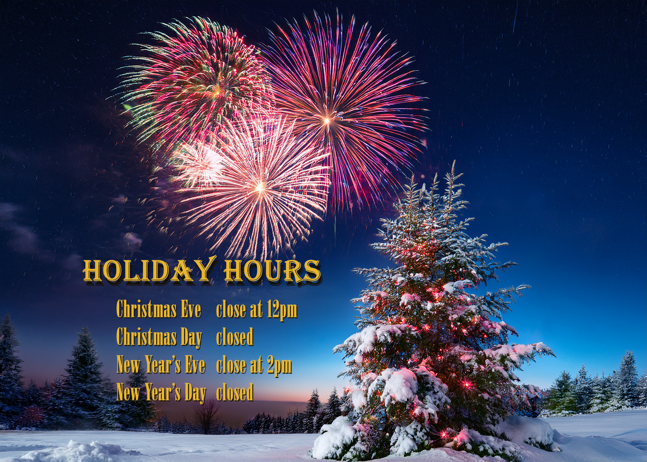 Holiday Hours