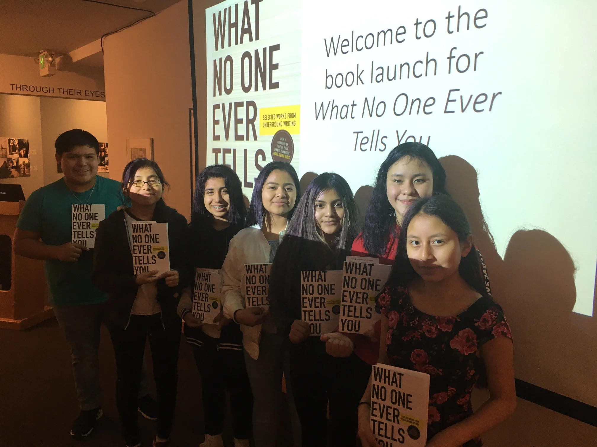  At the  Museum of Northwest Art &nbsp;(MoNA) for our Pre-Publication Book Reading - 2.8.18 -&nbsp;Students from our Migrant Leaders Club site. 