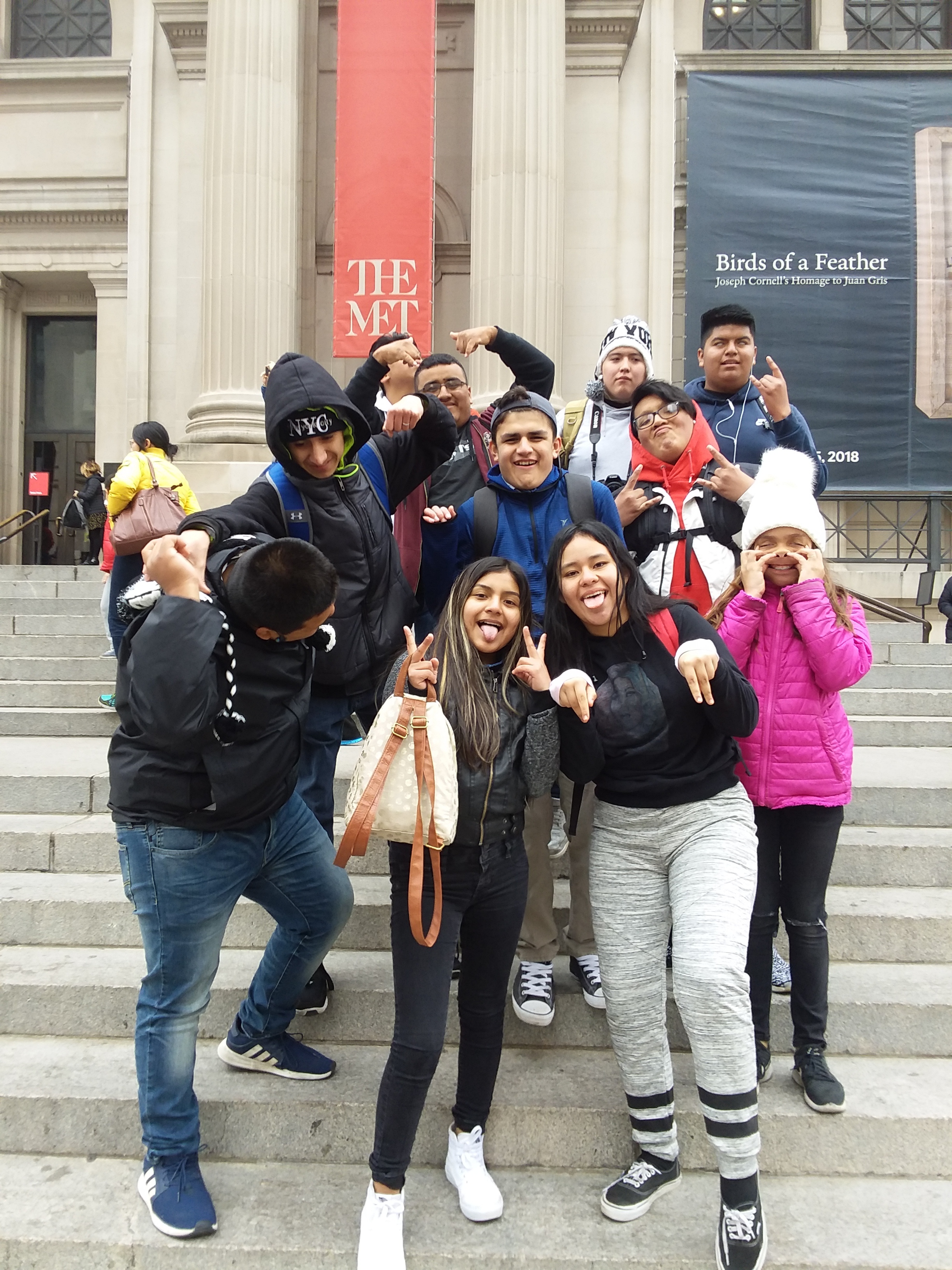  Students (half group) - at the The Met - CRAZY version 