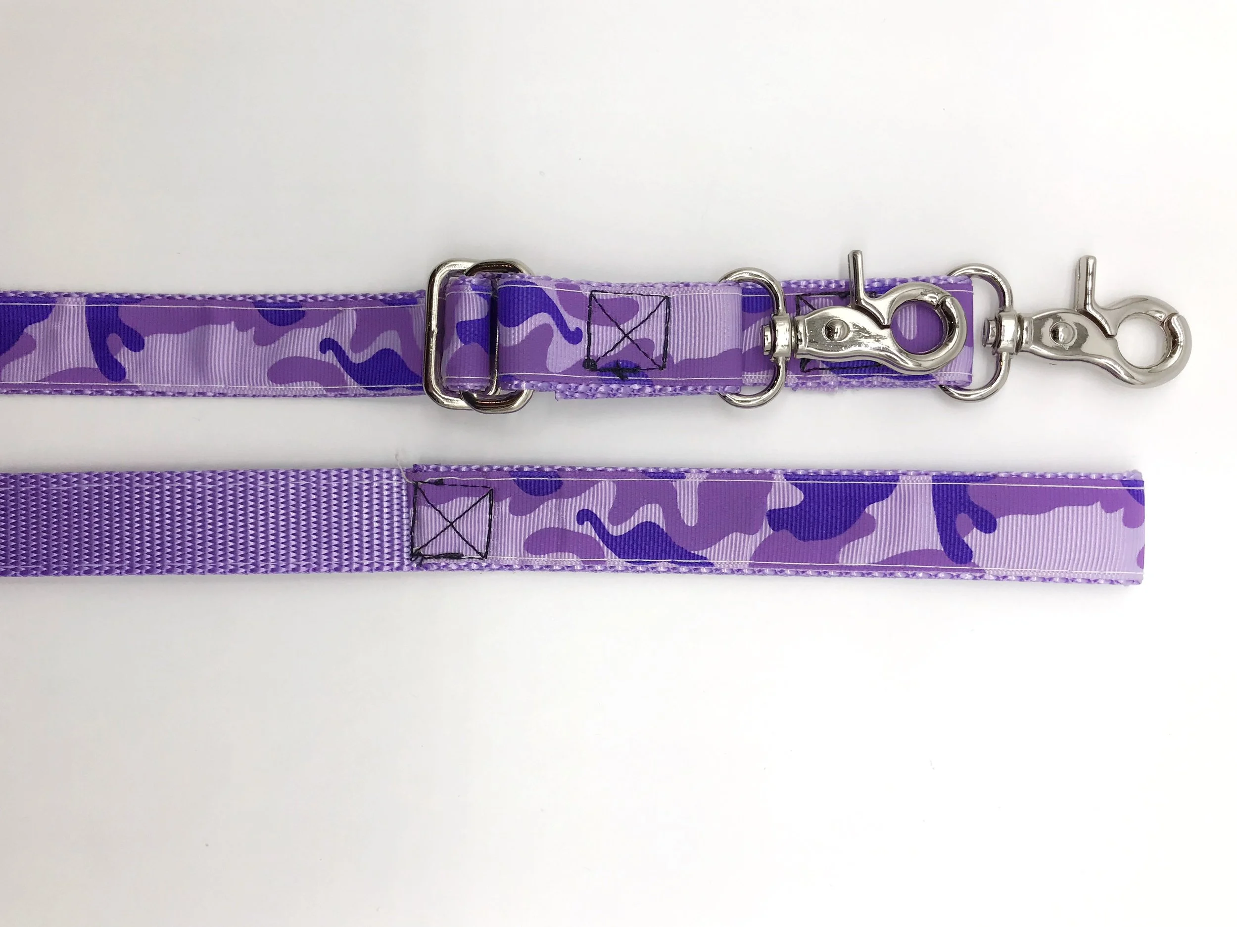Purple Camo Leash Double .JPG