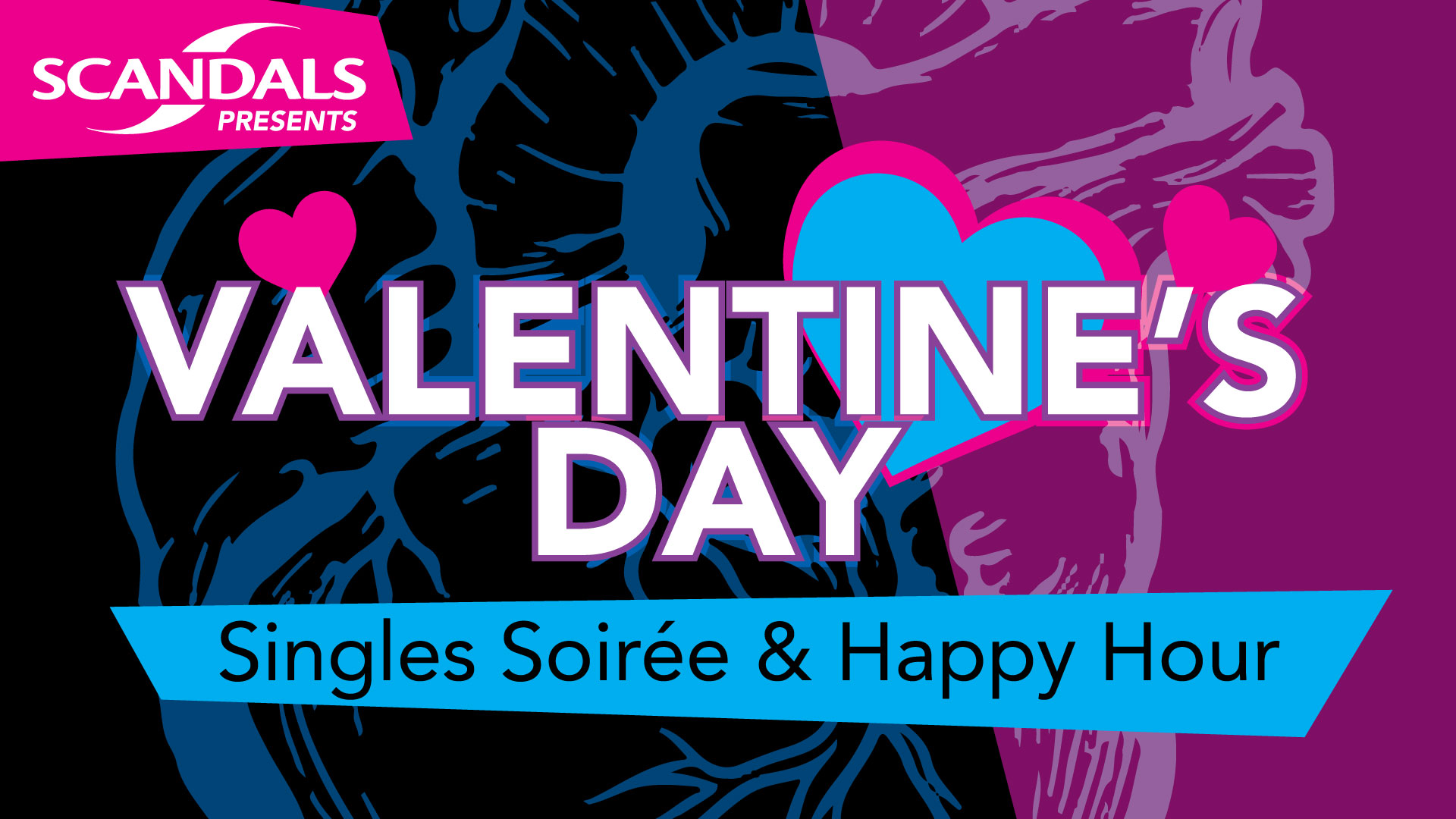 Get Off Your Phone!! Meet LIVE people!! @ Scandals for a Valentines Day, Singles Soiree & Happy Hour! Even if you don't find your Amore, you'll still have great time!! Make sure to join the event on Facebook here!