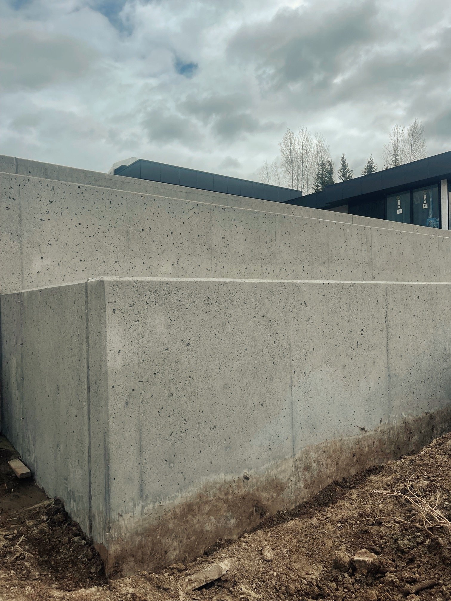 Concrete Retaining Wall ✪ Ketchum, Idaho