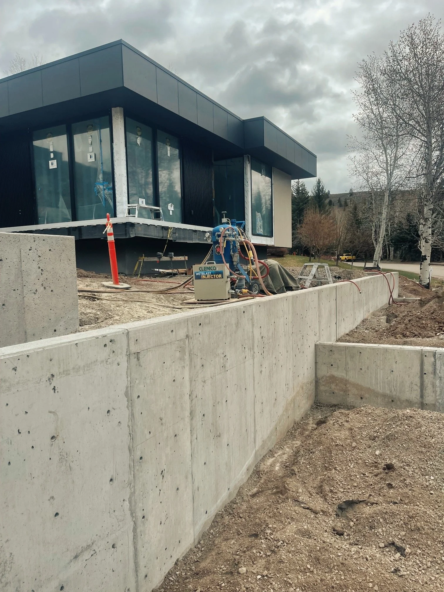Concrete Retaining Walls ✪ Ketchum, Idaho