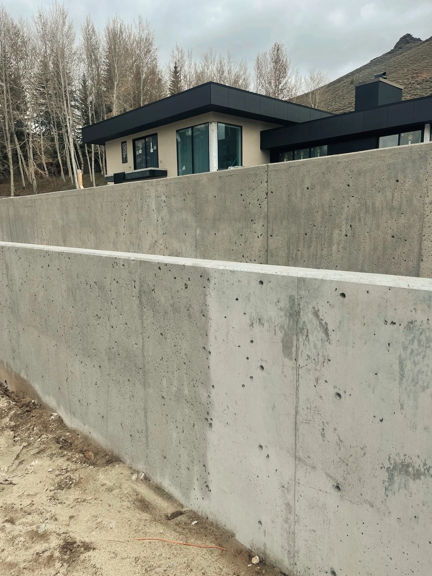 Concrete Retaining Walls ✪ Ketchum, Idaho